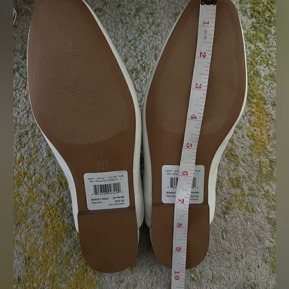 NWT Steven by Steve Madden rhinestone embellished chain mules 7 - Picture 7 of 7